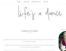 Tablet Screenshot of lifesadanceblog.com